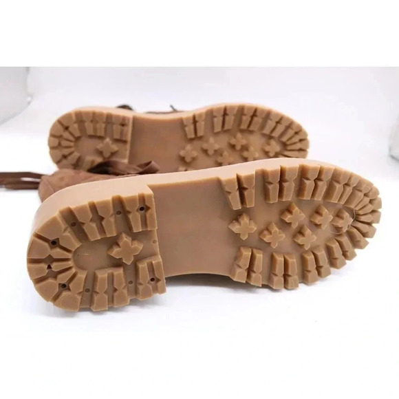 Steve Madden Rainer Lace Front Chunky Boots-Suede-Size 10 M - Picture 6 of 11